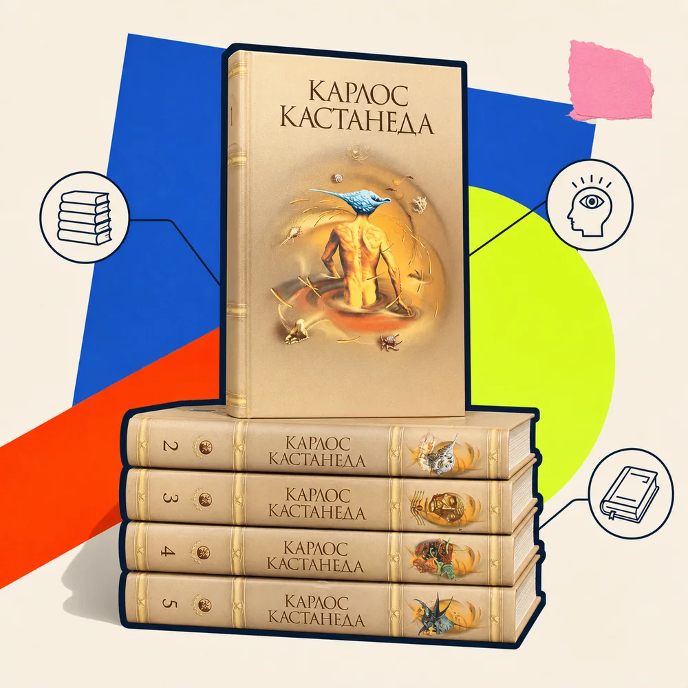 Карлос Кастанеда — комплект из 5 книг