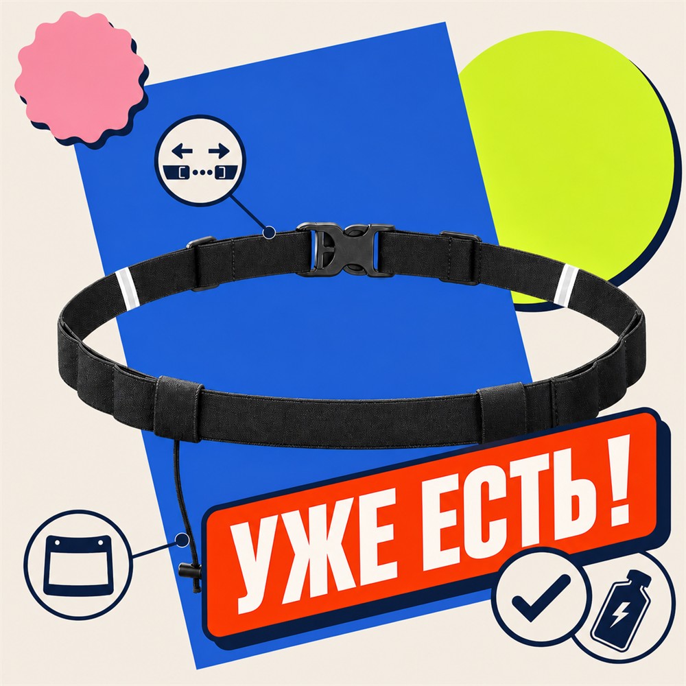 Пояс Aonijie для номера и гелей. Уже есть.