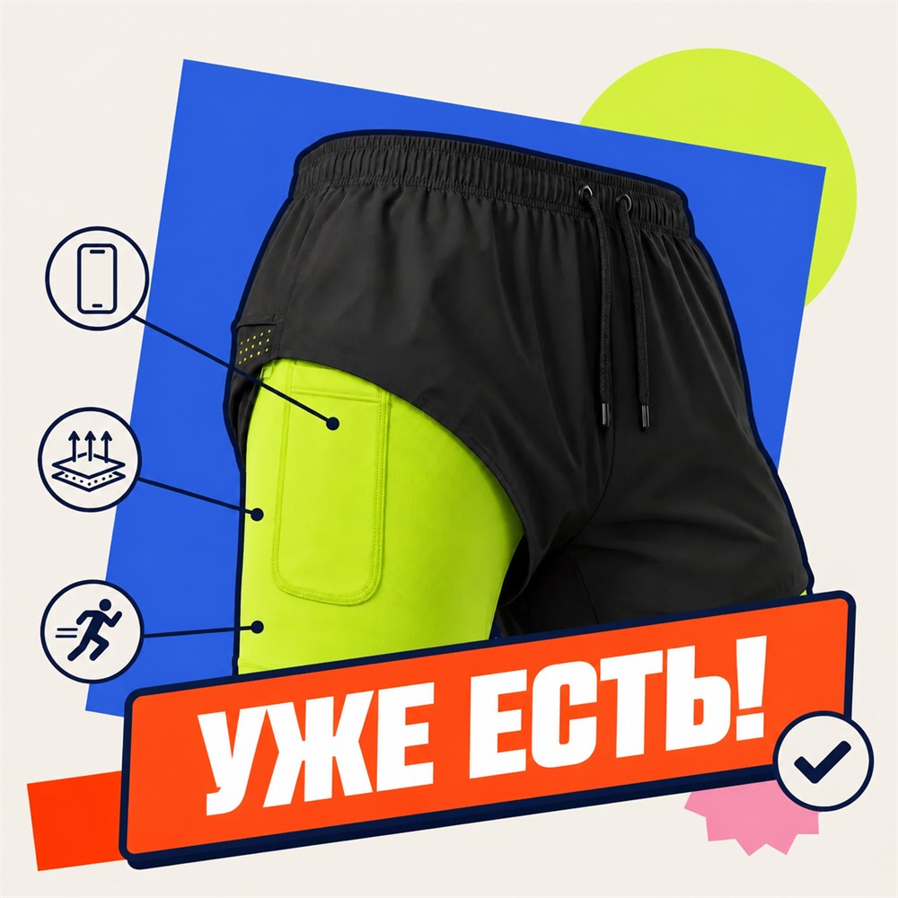 Беговые шорты TVEL. Уже есть.